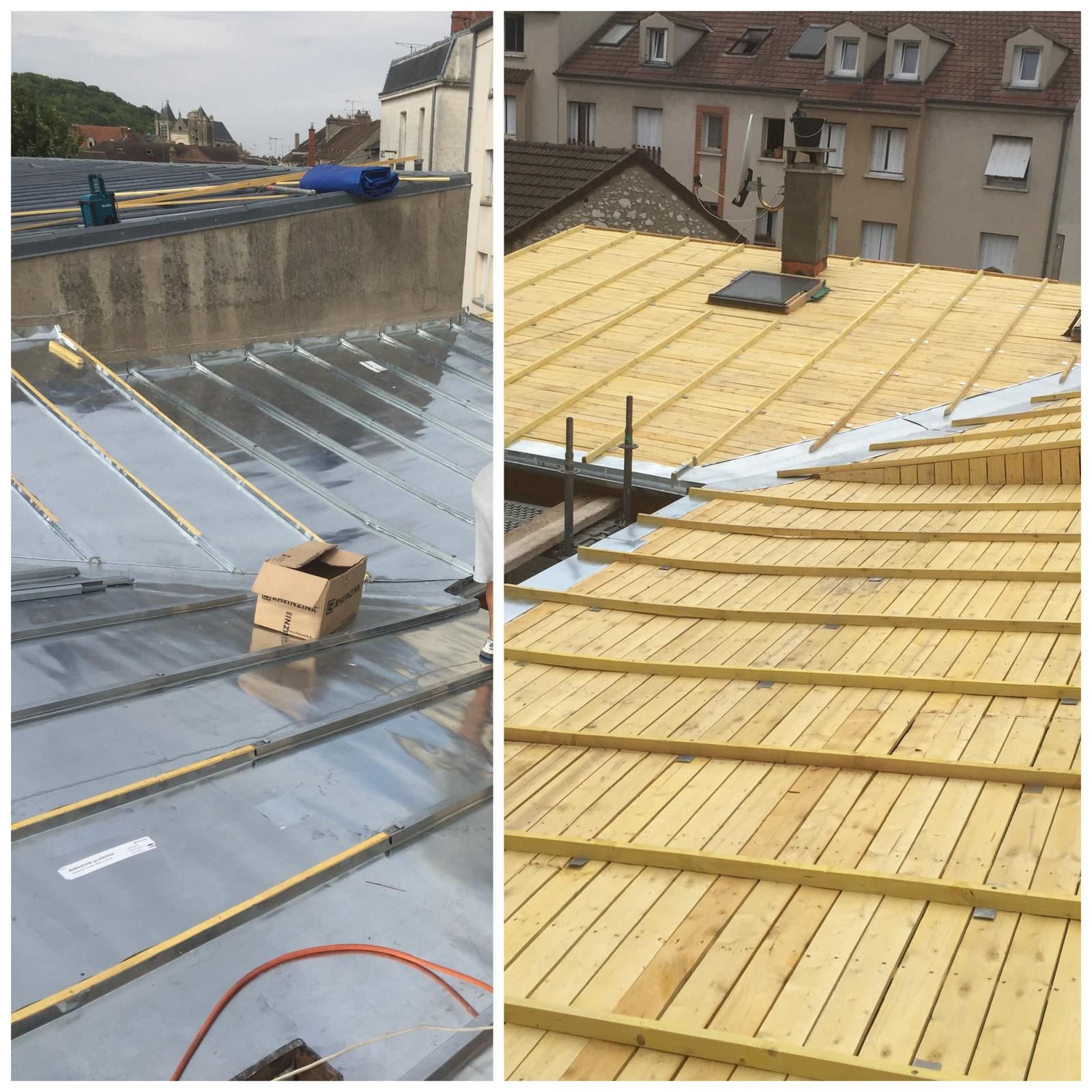 avant apre zinguerie